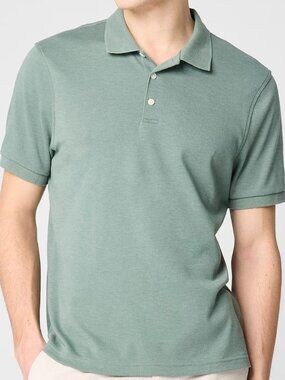 NWT J.Crew Classic Soft Touch Sage Green Short Sleeve LG Polo Shirt *READ-COLOR*